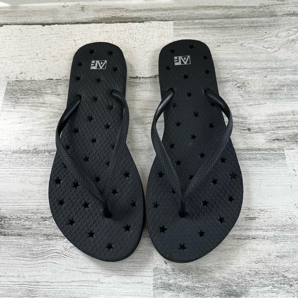 Abercrombie & Fitch Flip Flop Women’s Sandals Size 9-10 Fits 10 Perfect - Picture 3 of 10